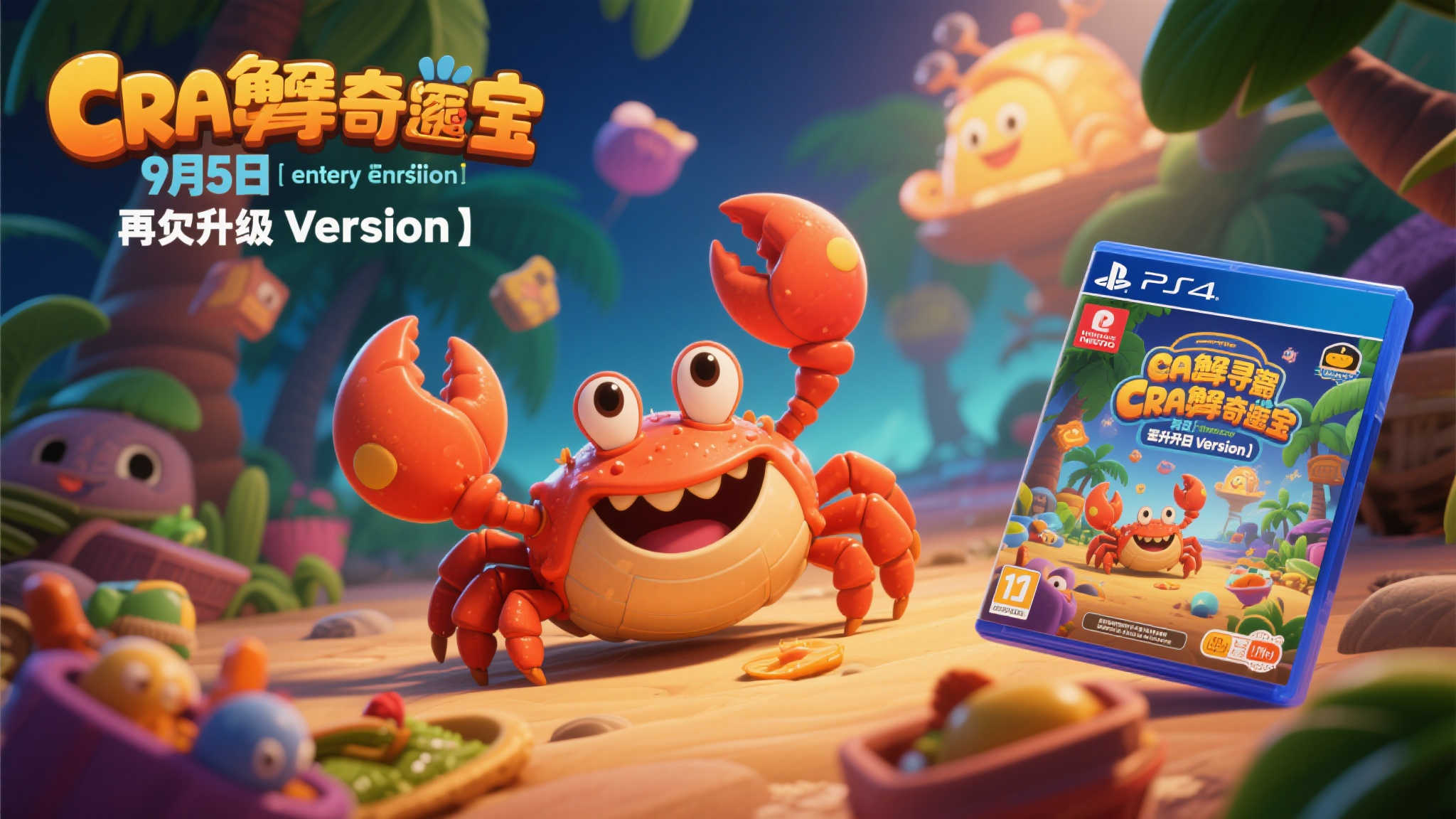 通过这次《蟹蟹寻宝奇遇》在9月5日发售*