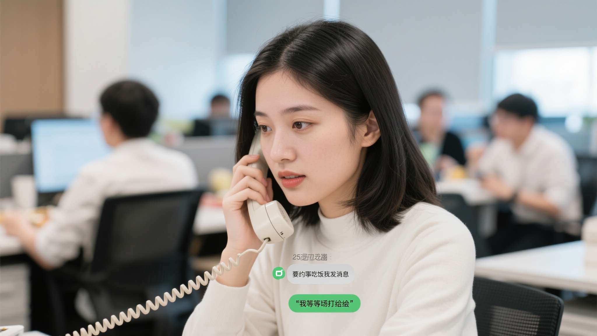 传统电话铃响 25岁的林晓在一家互联网公司做运营,她坦言自己已经超过三年没有主动拨出过一通电话
