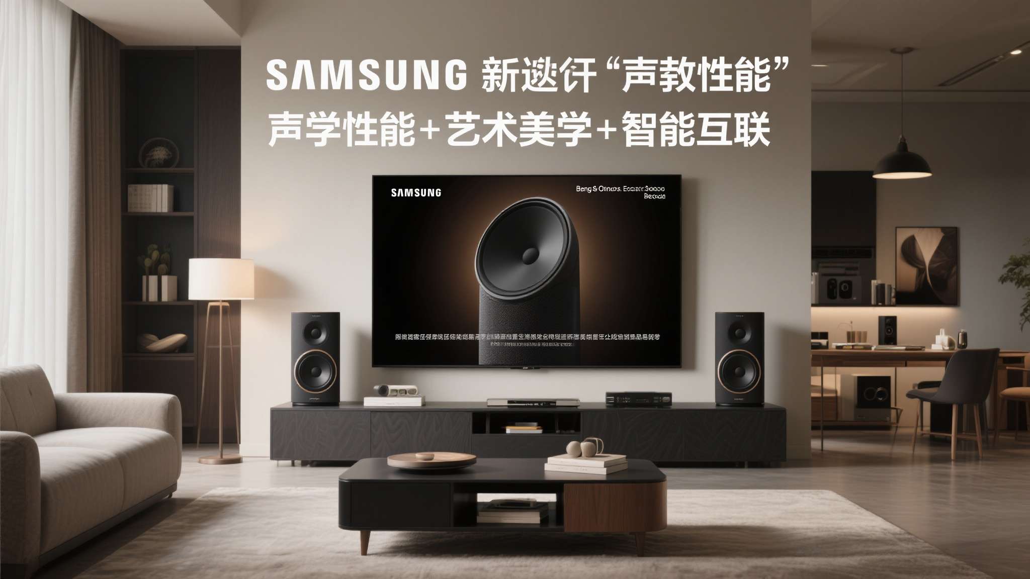 三星Music Studio画境艺术音响新品开售,双系共筑环绕声场与精致格调体验 在高端家用音响市场持续扩容的背景下,三星此次以"声学性能+艺术美学+智能互联"三